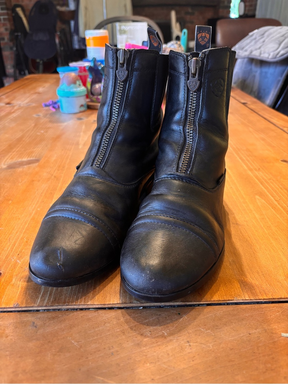 Ariat womens Heritage H20 waterproof zip paddock leather boots black 8.5 B